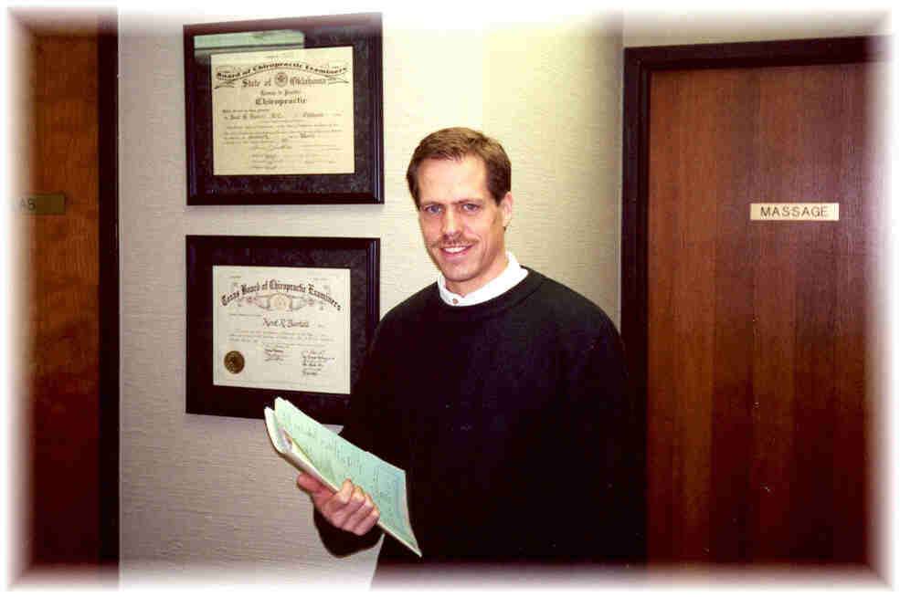 Dr. Kent Bartell
(subluxated pelvis,
subluxated occiput)